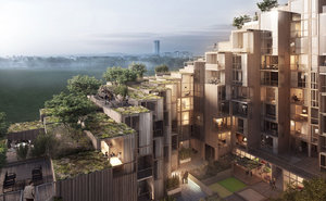 79 & Park, an incredible residential project by BIG, in Stockholm