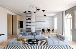 MODERN DECOR WITH CLASSIC FEATURES