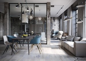 MODERN LOFT DECORATION WITH AN INDUSTRIAL TOUCH